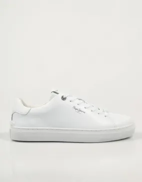  baskets PEPE JEANS Camden Basic M - Pms00007 en Blanc 84687