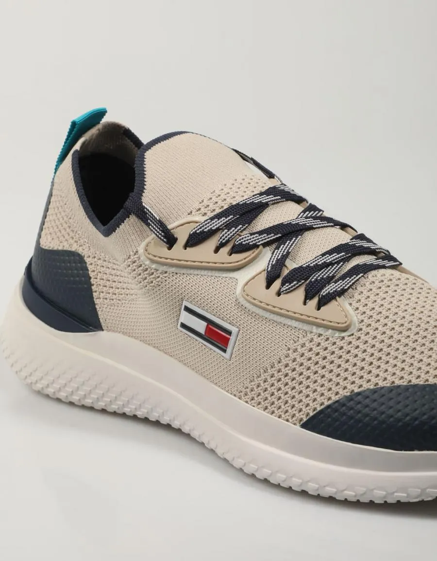  baskets TOMMY HILFIGER Tommy Jeans Alpha Run en Beige 79902