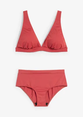 Bikini bustier (2 piezas) rojo carmín