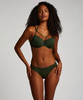 Braguita de Bikini Rio Scallop - Verde