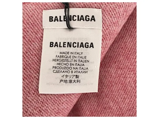 Bufanda de lana roja Balenciaga 