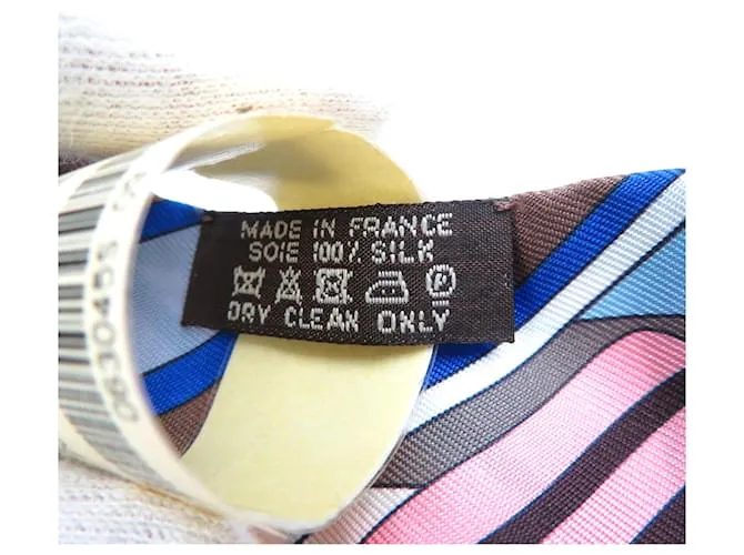 Bufanda de seda Zigzag Twilly de Hermès 