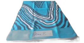 Bufanda vintage NINA RICCI Azul claro 