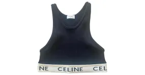 Céline Sujetador de jersey técnico Celine Negro 