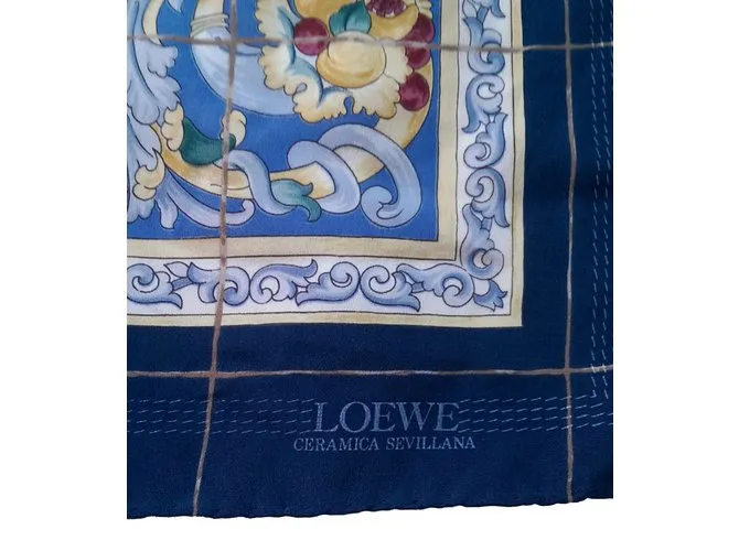 Loewe Bufanda de seda Multicolor 