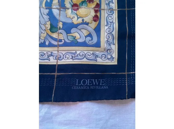 Loewe Bufanda de seda Multicolor 