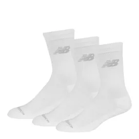 Medias Unisex Performance Cotton Cushioned Crew 3 Pack - LAS95363WT-0: M