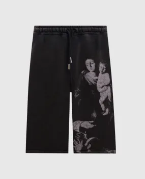 Off-White Blurred Mary gray shorts