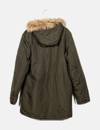 ONLY & SONS Parka verde capucha