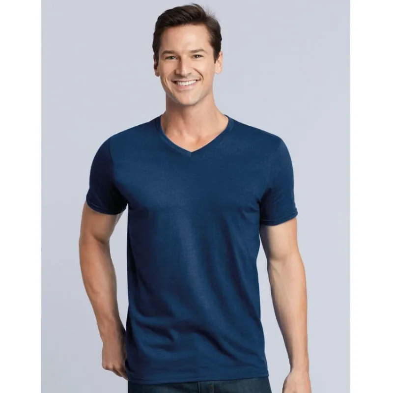 OUTLET Camiseta M/C Hombre Cuello Pico Softstyle de Gildan