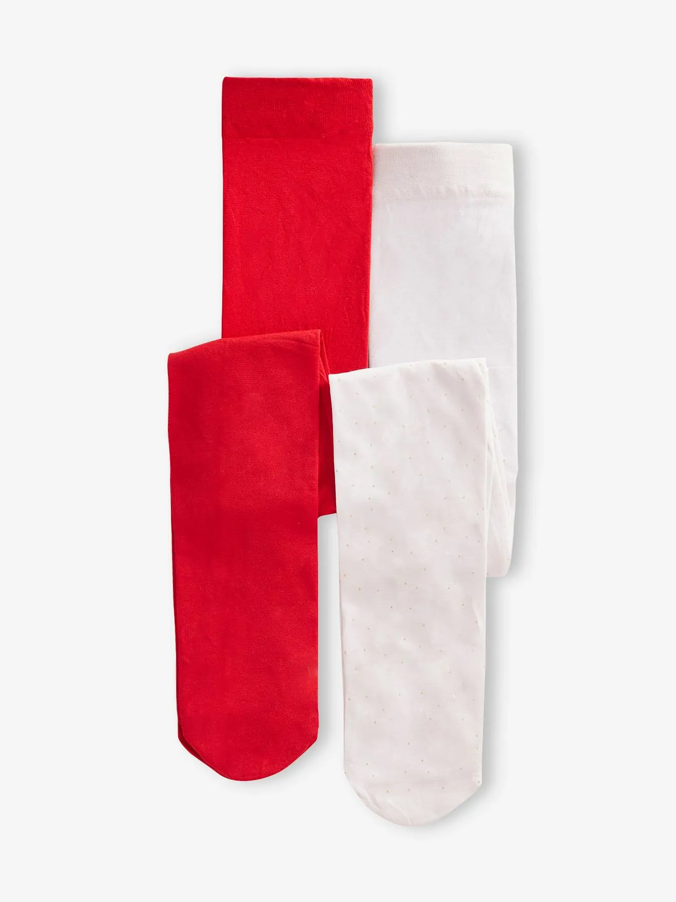 Pack de 2 medias fantasía de poliamida para niña