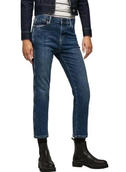 Pantalón Vaquero Pepe Jeans Dion 7/8 Mujer Marino