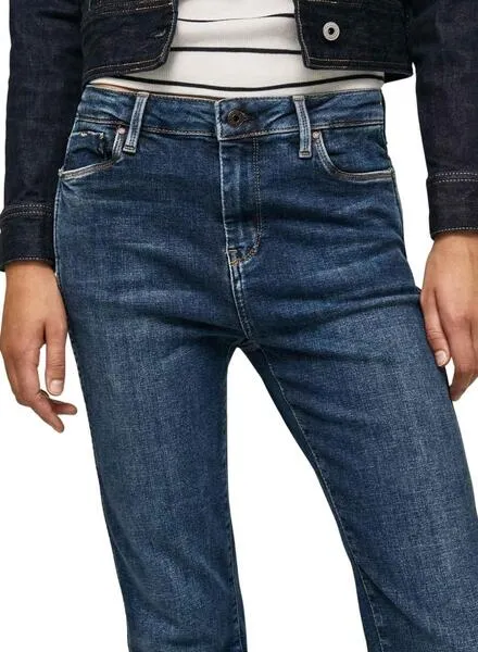 Pantalón Vaquero Pepe Jeans Dion 7/8 Mujer Marino