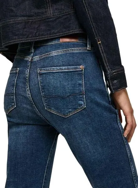 Pantalón Vaquero Pepe Jeans Dion 7/8 Mujer Marino