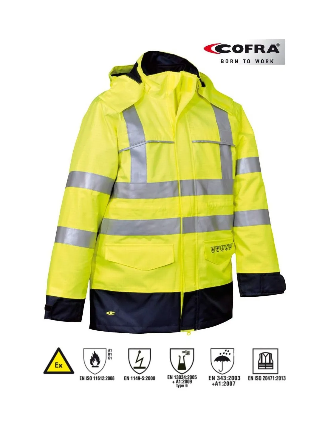Parka Ignifuga alta visibilidad Cofra St. Petersburg
