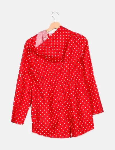 Parka in a pack Chaqueta roja dots