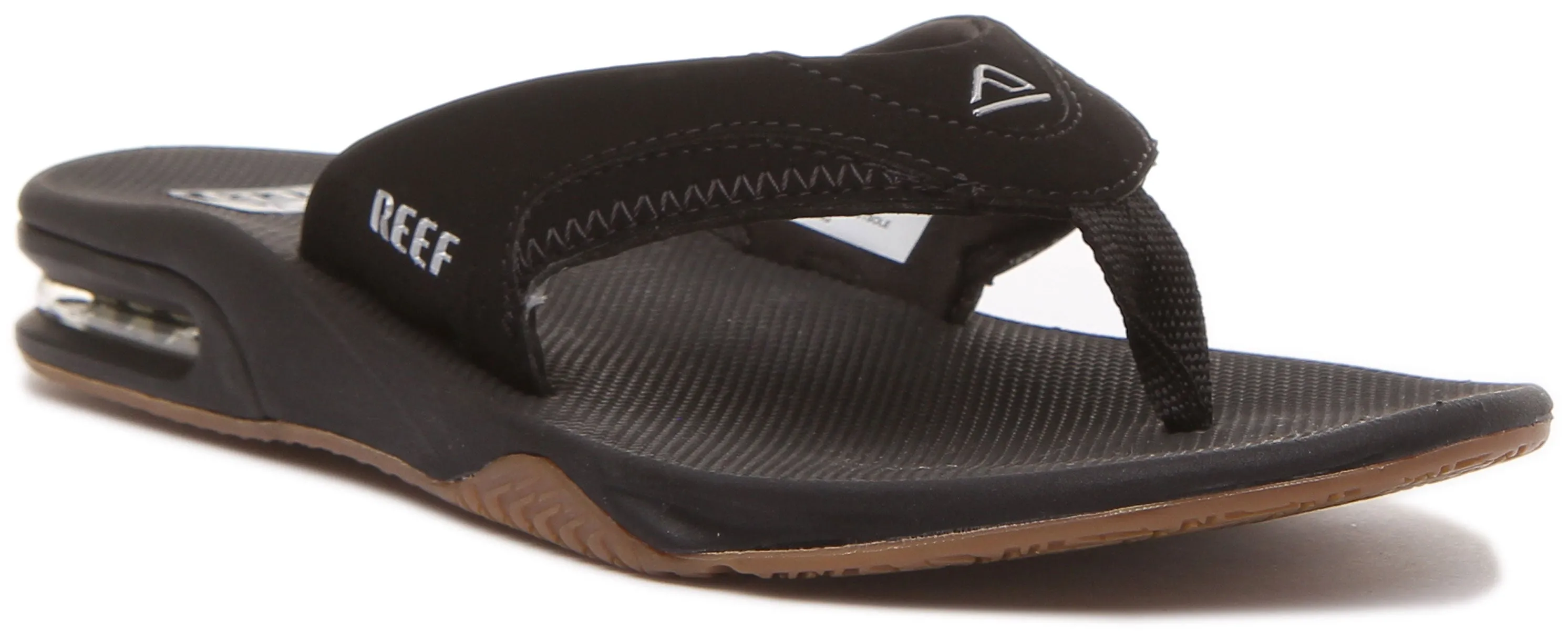 Reef Fanning Chanclas sintéticas para hombre todo negro