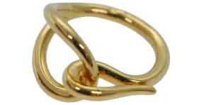 Ring Anillo de bufanda Hermès Dorado 