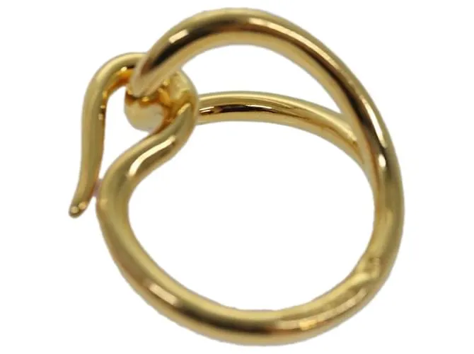 Ring Anillo de bufanda Hermès Dorado 