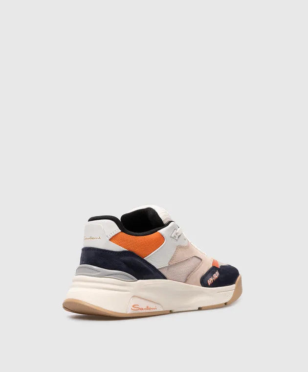 Santoni Combined sneakers HY-RUN