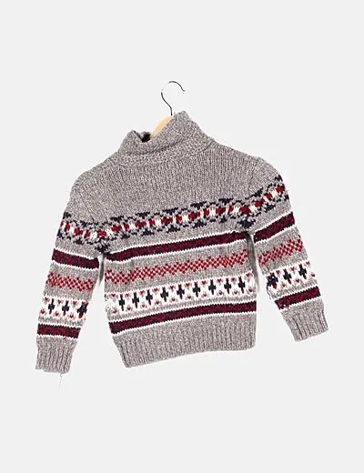 Sfera Jersey gris punto tricot