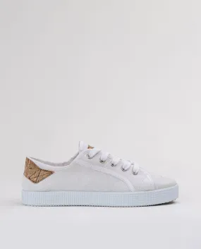 Sneakers sostenibles mujer y hombre hash blanco