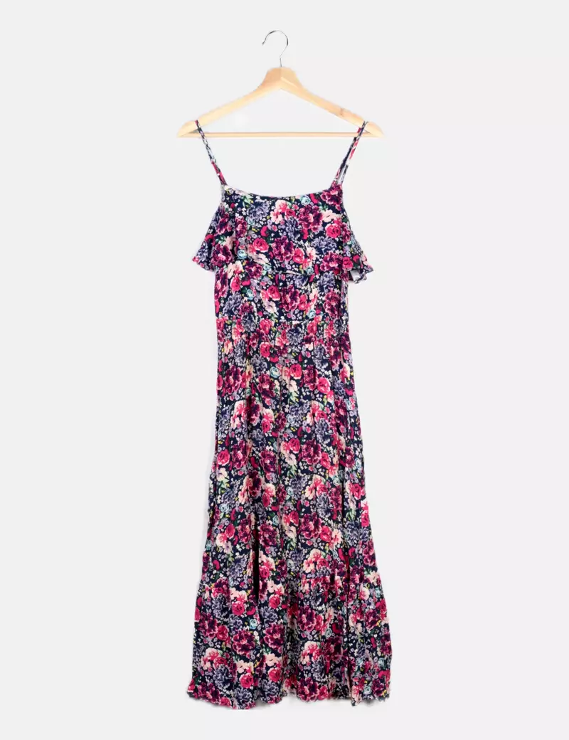 Springfield Vestido floral volante