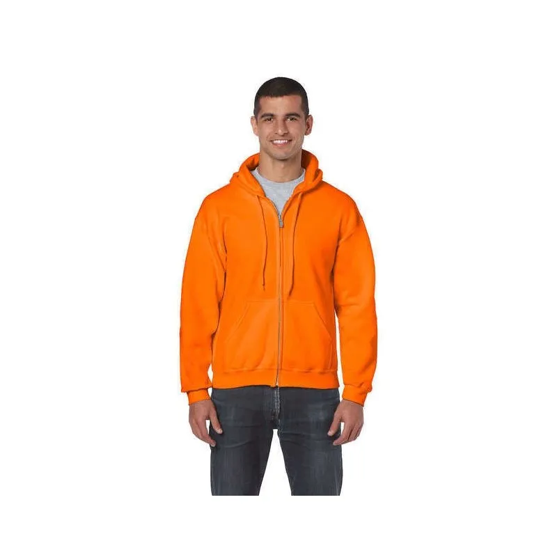 Sudadera con Capucha y cremallera Hombre de Gildan