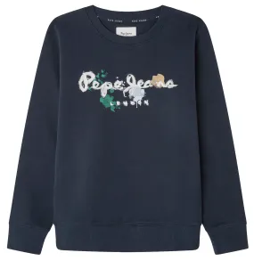 SUDADERA CUELLO REDONDO CON LOGO NIÑO PEPE JEANS