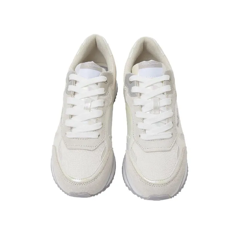 Tenis Pepe Jeans Mujer Rusper Pearl Blanco - Gris