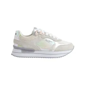 Tenis Pepe Jeans Mujer Rusper Pearl Blanco - Gris