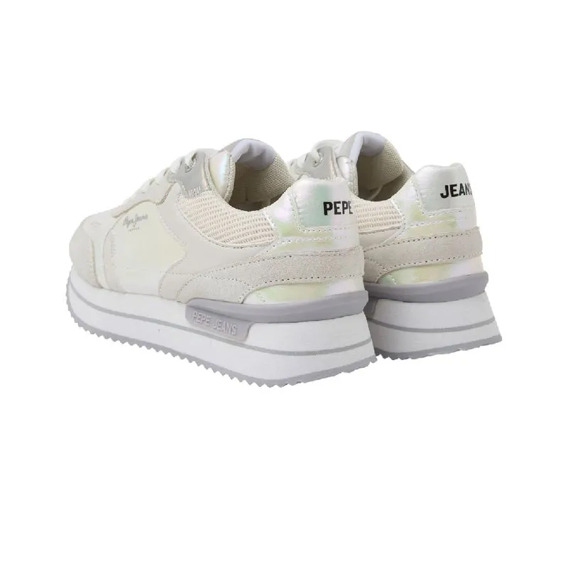 Tenis Pepe Jeans Mujer Rusper Pearl Blanco - Gris