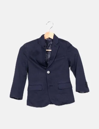 TIZZAS Blazer azul marina básica